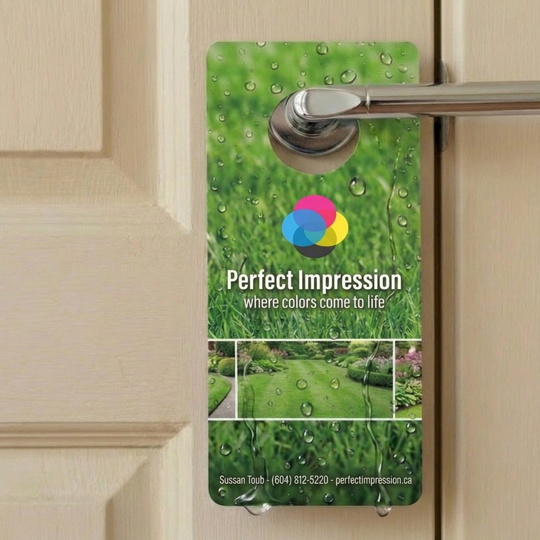 EndurACE door hanger on a lever door handle